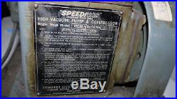 Speedivac High Vacuum Pump & Compressor For Live Steam Engines