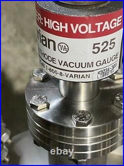 Spherical SS High Vacuum Chamber 12 With MDC fitting, vacuum gauge, leak valve