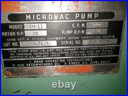 Stokes Model 412H-11 Microvac Pump 1722 pump stand and blower motor