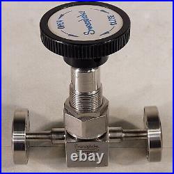 Swagelok SS-4BK-TW Needle Valve 1.33 CF Conflat DN16CF Flange SS Manual Vacuum