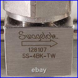 Swagelok SS-4BK-TW Needle Valve 1.33 CF Conflat DN16CF Flange SS Manual Vacuum