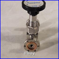 Swagelok SS-4BK-TW Needle Valve 1.33 CF Conflat DN16CF Flange SS Manual Vacuum
