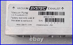 Systec ZHCR Exhaust Vacuum Pump 9000-1471 for Waters Alliance 2695 / 2690