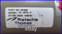 THOMAS Compressor / Vacuum Pump Model TA-0015-V (TA-0015v) 1/8HP NEEDS VALVE