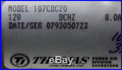 THOMAS MODEL 107CDC20 12 VOLT DC VACUUM PUMP AIR COMPRESSOR TURBO BRAKE BOOSTER