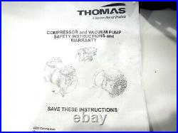 THOMAS Model #C88CE44 E Compressor and Vacuum Pump
