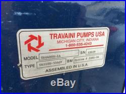 TRAVAINI TRO 400S-1A Dynaseal Vacuum Pumping system 25 Hp Dyna-seal Pump