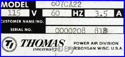 Thomas Industries Inc. 607CA22 WOB-L Piston Compressor and Vacuum Pump