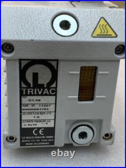 Trivac Leybold Vakuum GMBH Rotary Vane Vacuum Pump D1,6B Used Good Cond