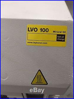 Trivac Oerlikon Leybold Vacuum Pump D65b Low Hours, Used With Air Filter