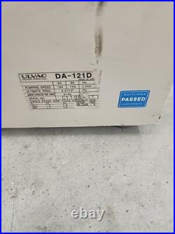 ULVAC DA-121D DUAL DIAPHRAGM VACUUM PUMP 115v