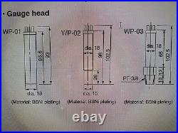 ULVAC KIKO WP-03 Vacuum Pressure Pirani Gauge Head Sensor Threaded Transducer