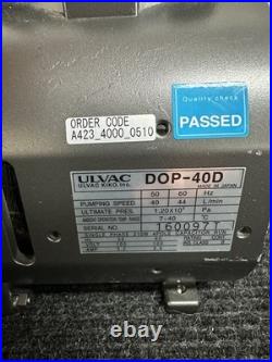 ULVAC Vacuum Pump DOP-40D Single Phase 210W