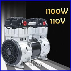 USED 8bar Oilless Diaphragm Vacuum Pump 7CFM Oil Free Mute Vacuum Pump 110V