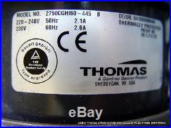 USED Thomas 2750CGH160-445 Vacuum Pump FREE SHIPPING