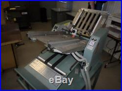 Ultrafold Baumfolder 714 Air Feed Printing Press w Gast g561x Vacuum Pump Cart