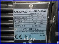 Ulvac GLD-136A GLD136A Vacuum Pump