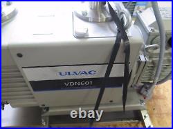 Ulvac VDN 601 Oil Sealed Rotary Vacuum Pump 42 CFM Barely Used Year 2013