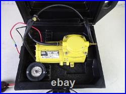 (Used) Thomas Diaphragm 107CDC20 Vacuum Pump (12V) with Gauge Works on High