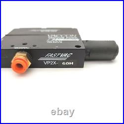 VACCON VP2X-60H FastVac Vacuum Pump With FastBreak Blow Off 28Hg 80psi, 1/4NPT