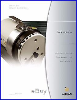 VARIAN SH-100 Dry Vacuum Pump (Scroll pump), 1 year WARRANTY, 1 owner