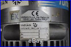 VARIAN TURBO V 70 D TURBO-V70D MACRO TORR VACUUM PUMP With FAN & MORE