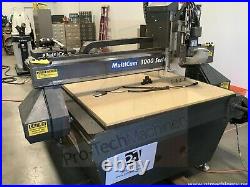 VERY CLEAN MultiCam CNC Router 3000 series 4x8 table includes vacuum pump