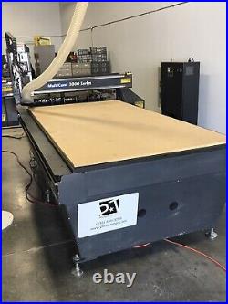 VERY CLEAN MultiCam CNC Router 3000 series 4x8 table includes vacuum pump