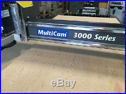 VERY CLEAN MultiCam CNC Router 3000 series 5x10 table includes vacuum pump