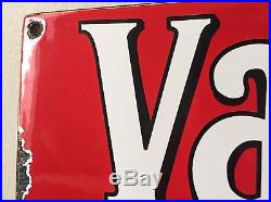 VINTAGE MOBIL VACUUM MOTOR OIL porcelain pump plate gas gasoline Mint sign