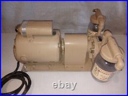 VINTAGE WORKS GREAT Gast 0440-V119A Vacuum Pump with 1/3 HP General Electric Motor