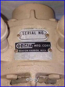 VINTAGE WORKS GREAT Gast 0440-V119A Vacuum Pump with 1/3 HP General Electric Motor