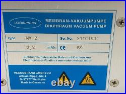 Vacubrand ABM Diaphragm Vacuum Pump Part 4EKGF63CX-4, MV 2, 708042