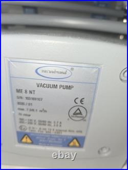 Vacuubrand ME 8 NT Diaphragm Vacuum Pump Tested Warranty See Video