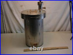 Vacuum Chamber 71/2 diameter X 121/2 deep Stainless with valve