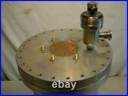 Vacuum Chamber 71/2 diameter X 121/2 deep Stainless with valve