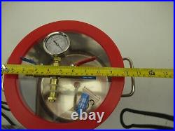 Vacuum Chamber with Pump, Stainless Steel Vacuum Chamber Kit, 1.5 Gallon 3CFM