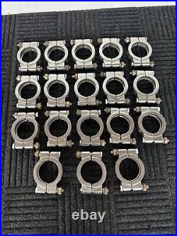 Vacuum Pump Housing Clamps Heavy Duty Stainless Steel 2-1/4 Lot Of 18 Free Ship