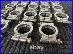 Vacuum Pump Housing Clamps Heavy Duty Stainless Steel 2-1/4 Lot Of 18 Free Ship