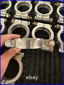 Vacuum Pump Housing Clamps Heavy Duty Stainless Steel 2-1/4 Lot Of 18 Free Ship