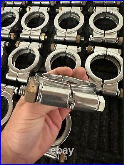 Vacuum Pump Housing Clamps Heavy Duty Stainless Steel 2-1/4 Lot Of 18 Free Ship