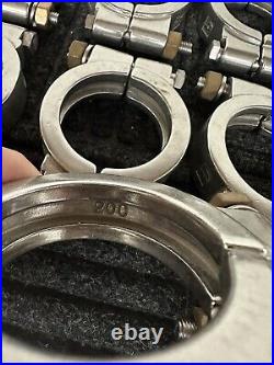 Vacuum Pump Housing Clamps Heavy Duty Stainless Steel 2-1/4 Lot Of 18 Free Ship