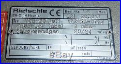 Vacuum Pump, Rietschle Thomas, VCB-20 1.2HP 220/440V 3 phase packing casting