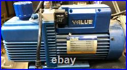 Value VI280SV Dual Stage Vacuum Air Pump 1HP 8.0 CFM 12 Micron