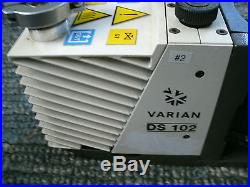 Varian DS-102 Dual Stage Rotary Vane Vacuum Pump DS102 WORKING