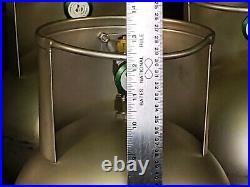 Varian High Vacuum 9 Inch Stainless Steel Gas Sphere Chamber with Nupro Valve