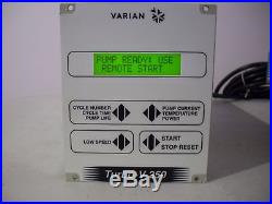 Varian TV 250 Turbo Pump Vacuum V 250 Macro Torr with Controller 250 CU