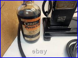 Vintage Cenco Hyvak Belt driven Laboratory Vacuum Pump With accessories & oil