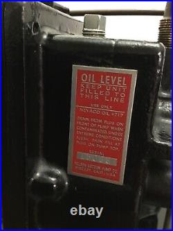 Vintage Nelson Vacuum Pump Berkeley Calif WithCentury Motor Nevaco HEAVY SN 15099