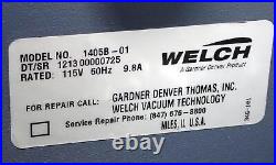 WELCH 1405B-01 Two-Stage Rugged Belt Drive Vacuum Pump Pls Read Description